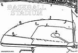 Baseball Field Coloring Pages Print Colorings sketch template