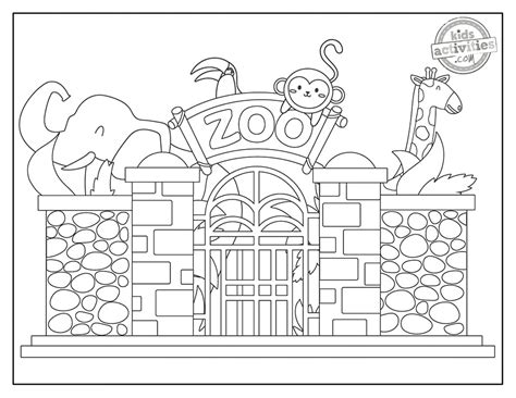 fun  zoo animal coloring pages kids activities blog
