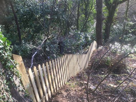 Traditional Fence On A Slope Jacksons Fencing