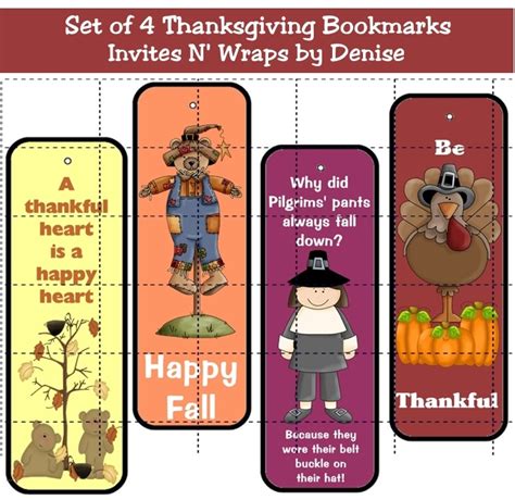 thanksgiving bookmark printables thanksgiving theme holidays