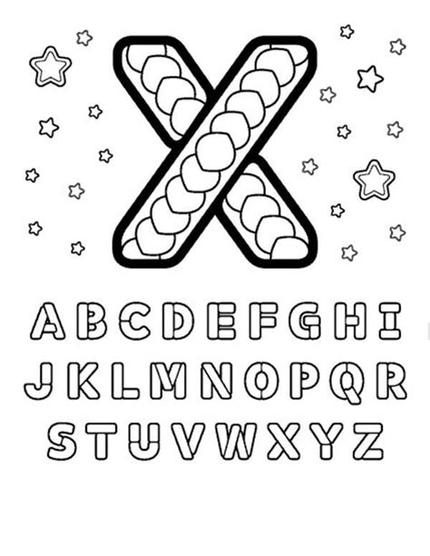learning letter  coloring page