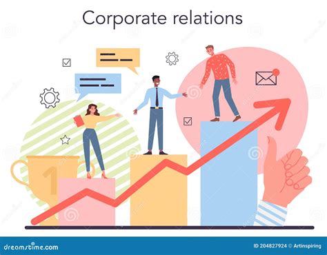 corporate relations business ethics corporate regulations compliance stock vector