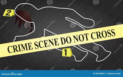 crime scene stock vector illustration  crime investigation