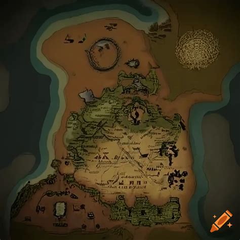 detailed map  middle earth