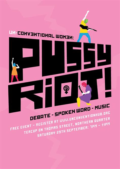 un convention pussy riot poster on behance