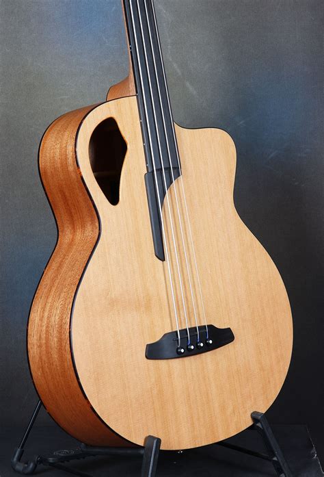 acoustic fretless bass guitar fretless acoustic bass  sale qfb