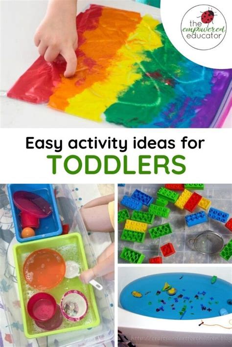easy toddler activity ideas  early years educators easy toddler