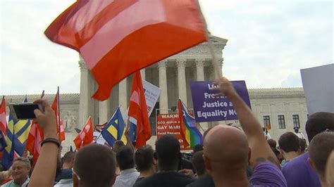 supreme court strikes down ban on same sex marriage video abc news