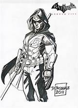 Arkham Knight Superhero Gaddynippercrayons sketch template