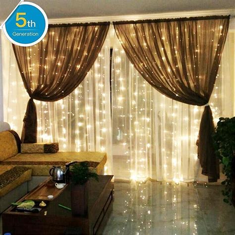 amars safe voltage bedroom string led curtain lights waterfall window lights outdoor indoor led