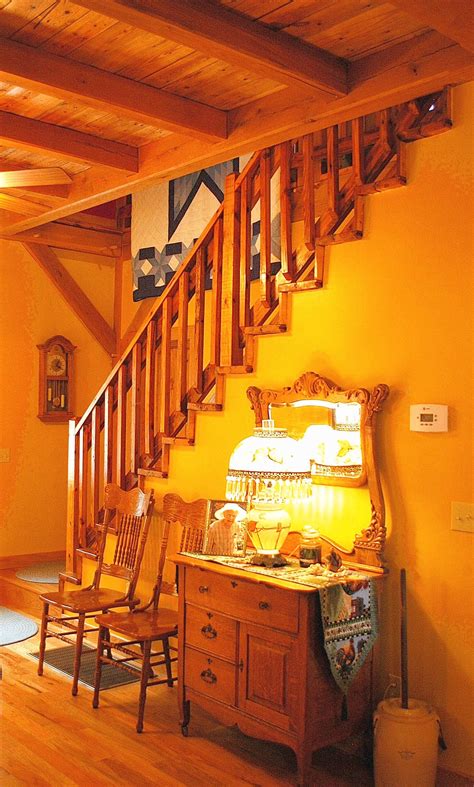 pictured   room   staircase   timber frame ceiling timber frame interior timber