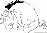 Coloring Eeyore Sitting Pages Coloringpages101 sketch template