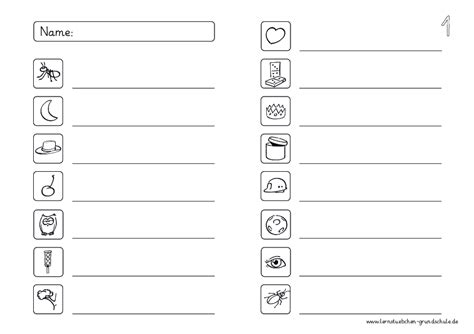 schreiben zu bildern  lernstuebchen