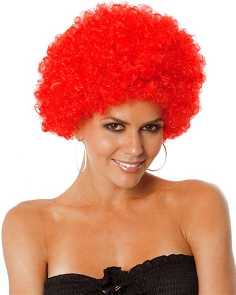 party afro wig red red fancy dress afro wigs dress  costumes