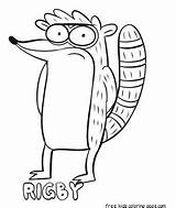 Rigby Mordecai sketch template