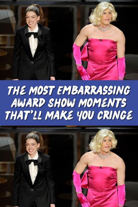 the most embarrassing award show moments that ll make you cringe