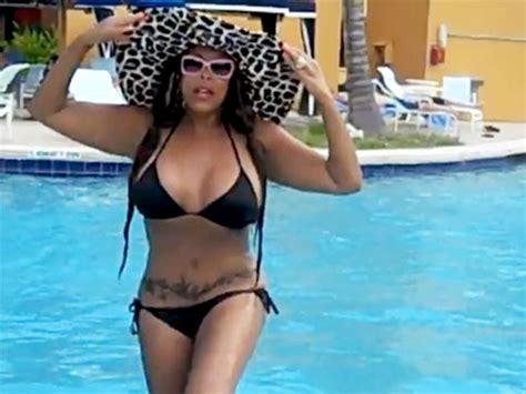 wendy williams shows off her bikini body in pool video but is scared to watch the footage ny