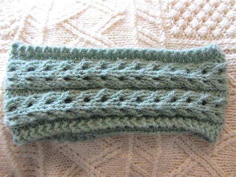single post knit headband pattern knitted headband  pattern