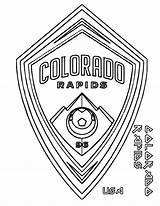 Coloring Pages Soccer Logos Rapids Colorado Sheets Mls Kids Boys Print Player Tags Sheet Coloringkids sketch template