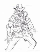 Marston John Red Dead Coloring Redemtion Deviantart Pages Search Again Bar Case Looking Don Print Use Find Sketch sketch template