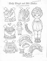 Dolly Coloring Pages Dolls Dingle Paper Printable Color Getcolorings Vintage Getdrawings Own sketch template