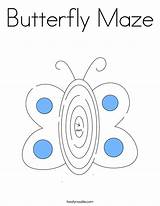 Maze Butterfly Coloring Built California Usa sketch template