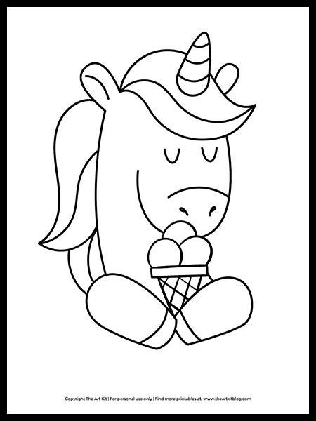 ice cream cone unicorn coloring page unicorn coloring pages coloring