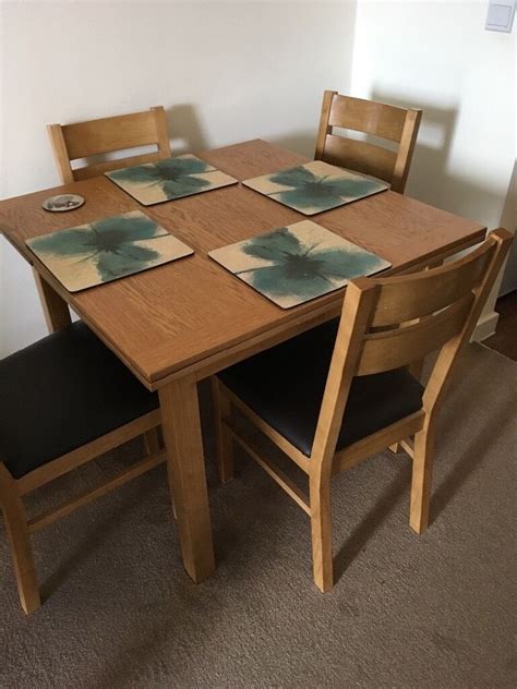 light oak dining table   chairs  thatcham berkshire gumtree