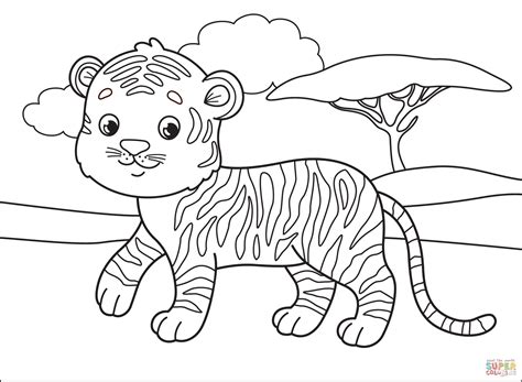 tiger coloring page  printable coloring pages