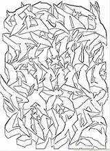 Graffiti Mandala Picasso 2059 Coloringhome sketch template