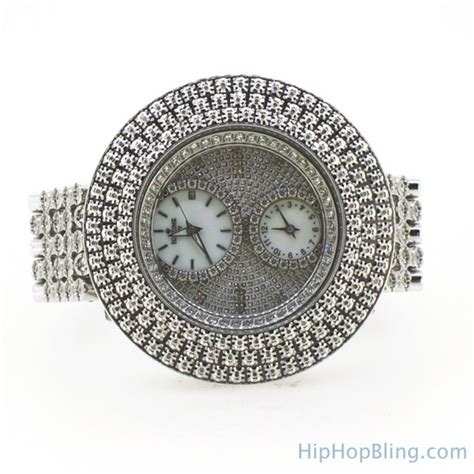 Huge Triple Bezel 2 00 Carat Diamond Icetime Watch Ice Time Diamond
