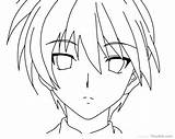 Coloring Boys Anime Pages Printable Boy Color Getcolorings Print sketch template