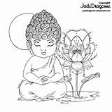 Buddha Jadedragonne Drawing Little Deviantart Coloring Pages Line Lineart Face Outline Book Buddhist Getdrawings sketch template