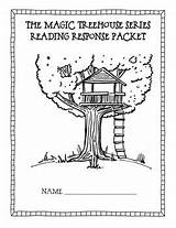 Magic House Tree Pages Series Packet Response Coloring Template Treehouse sketch template