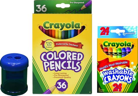 amazoncom crayola washable crayons assorted colors  count crayola
