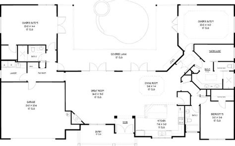 courtyard house plans  pool indoor outdoor living   courtyard pool home team