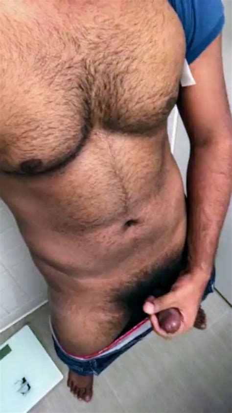 indian gay video of a horny desi hunk jerking off and showing off fit hairy body indian gay site