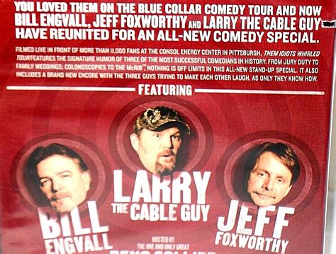 Them Idiots Whirled Tour Dvd New Jeff Foxworthy Larry Cable Guy Bill