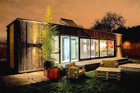 irelands  shipping container home built   days houses homeless people  grid world