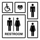 Restroom Vector Icon Icons Men Sign Bathroom Lady Man Stock Set Women Symbol Menwomen Handicap Toilet Signs Disability Child Square sketch template
