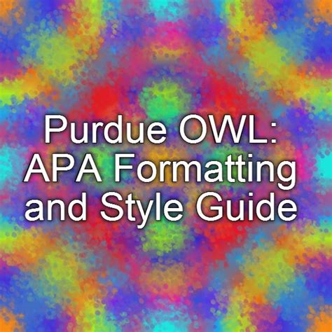 purdue owl  formatting  style guide   study physics