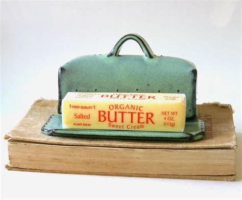 bay pottery making  covered butter dish