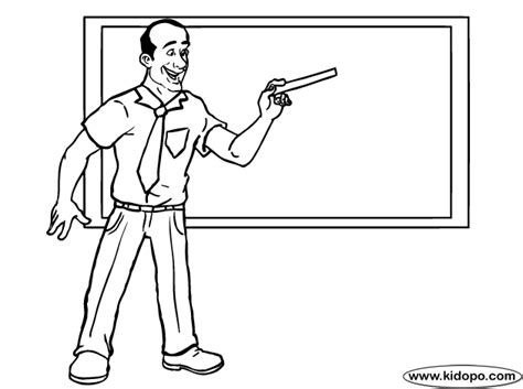 teacher  coloring page