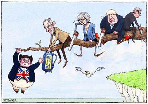 brexit cartoon hard  soft political cartoonist gary barker cartoons