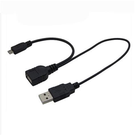 micro usb otg data   auxiliary power supply otg cable ct computer cables