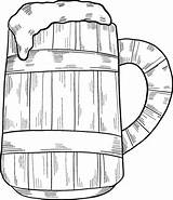 Coloring Mug Beer Supercoloring Categories sketch template