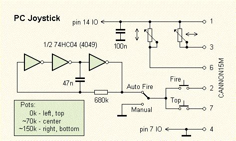 computer joystick circuit diagram electronic circuits diagram