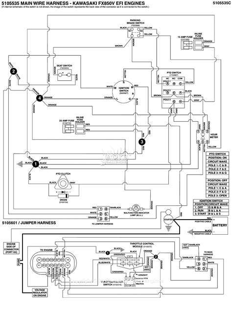 ferris  fz series   icd mower deck fzkave parts diagram  electrical