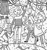 Coloring Pages Girl American Birthday Party Doll Girls Dance Printable Magazine Special Drawing Three Wellie Print Wishers Happy Mckenna Family sketch template