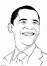 Obama Coloring Barack President Pages Getcolorings Color Printable sketch template